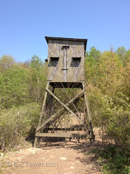 photo (5).JPG - Another happy customer using E-Z Tower Hunting Blind Brackets.